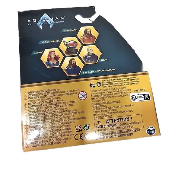 2023 Spin Master Steel Suit Aquaman and Black Manta 4” Fig - The Lost Kingdom - Picture 8 of 16